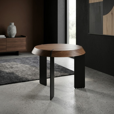 Tables basses rondes de luxe en design marron Table basse Salon nouveau