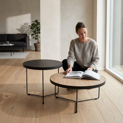 Design Tables basses Tables d'appoint Table Basse Salon 2 pièces