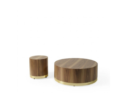 Table basse Table d'appoint Table de salon Table en bois Tables d'appoint Ronde