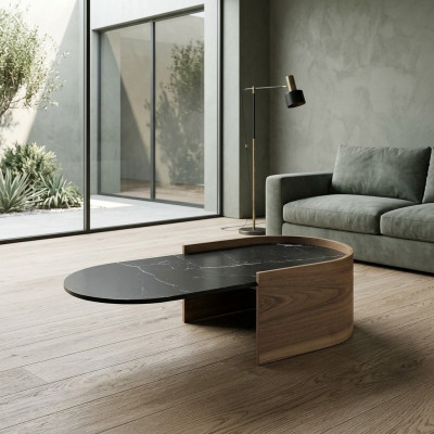 Table basse Tables Designer Table d'appoint de luxe en bois Salon$table