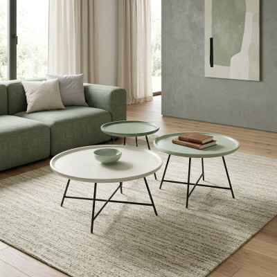 Table basse en bois ensemble de 3 pièces. Table basse table de designer Table de salon