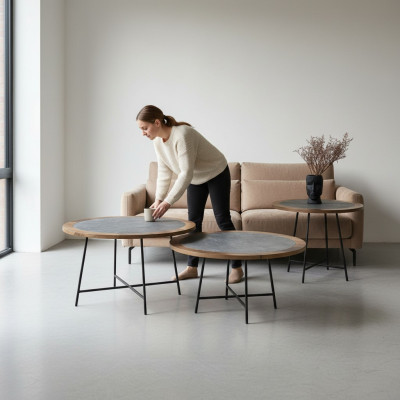 Tables basses Design Tables Table de salon 3 pièces Table d'appoint Table de luxe