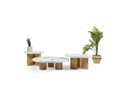 Tables basses Tables d'appoint Design Salon 3 pièces Style italien