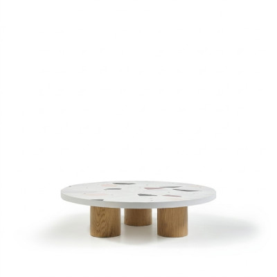 Table basse design de luxe, table en bois blanche table basse salon nouvellement côtés café