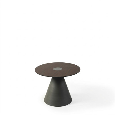 Tables d'appoint en bois de chêne massif Table basse Ronde design Table à café de luxe Nouvelle