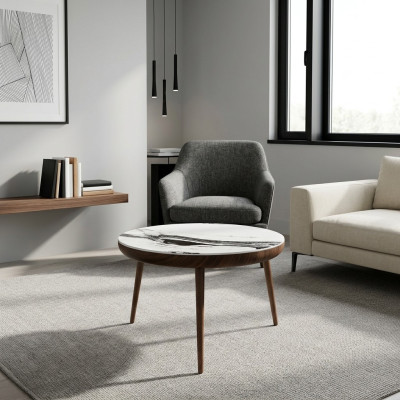 Table basse design ronde Tables d'appoint modernes Table ronde Meubles de luxe