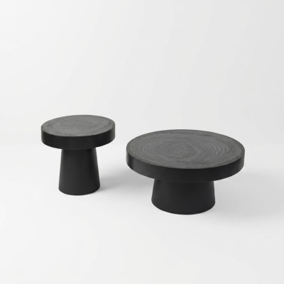 Table basse ronde ensemble de 2 pièces. Table d'appoint Tables de chambre Design