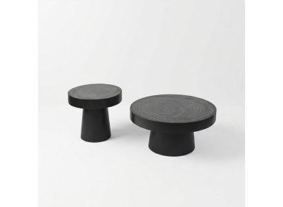 Table basse ronde ensemble de 2 pièces. Table d'appoint Tables de chambre Design