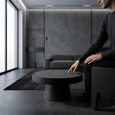 Table basse Table basse Table d'appoint Design Ronde Table de salon Mobilier