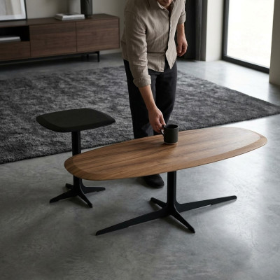 Table d'appoint Meuble de luxe Table basse Salon Table d'appoint 2 pièces