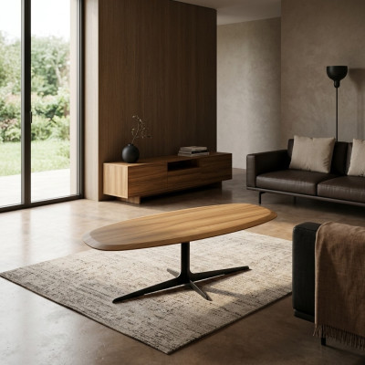 Table basse Salon Table d'appoint Design Table basse Table Luxe Bois