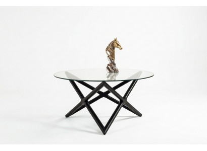 Table basse de salon, design moderne de luxe en verre.