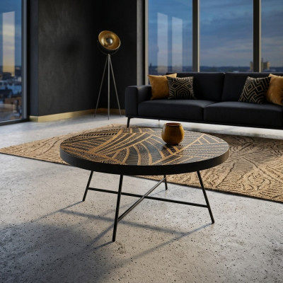 Table basse ronde table d'appoint table de salon de style italien