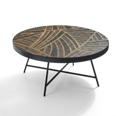 Table basse ronde table d'appoint table de salon de style italien