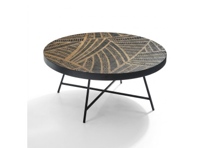 Table basse ronde table d'appoint table de salon de style italien