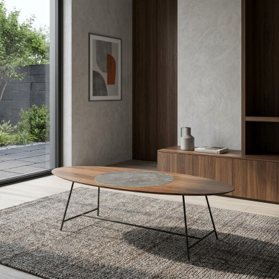 Table basse Salon Table Brun Bois Table basse Design Mobilier nouveau