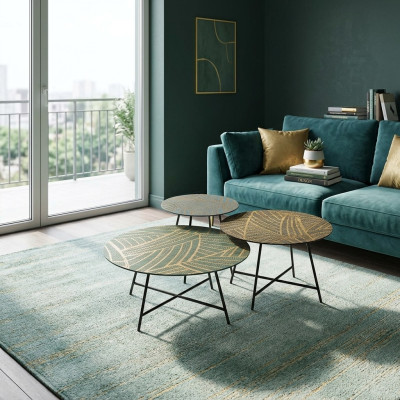 Ensemble de 3 tables basses Tables basses Tables de design Tables de salon Tables rondes