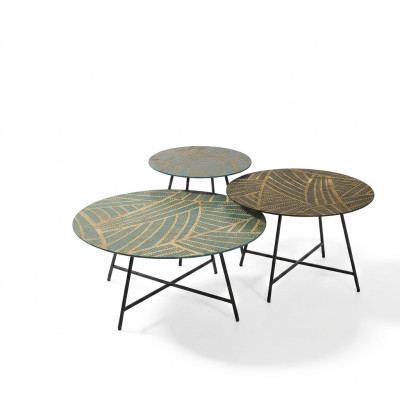Ensemble de 3 tables basses Tables basses Tables de design Tables de salon Tables rondes