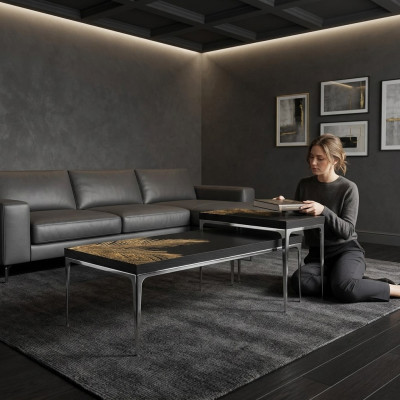 Tables basses Tables Salon Luxe Noir Tables Classiques Mobilier