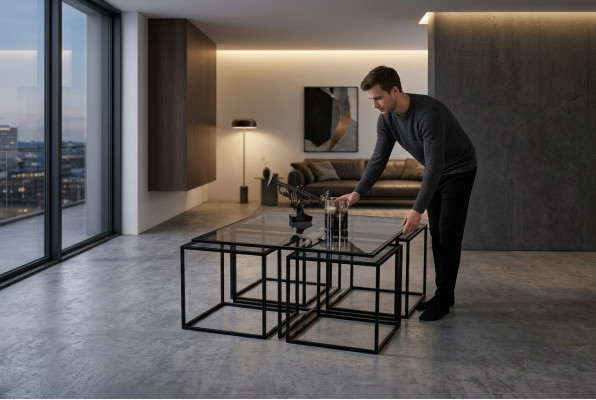 Table basse Table basse Table de designer Table en métal Table de salon Table