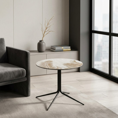 Table basse ronde de designer Table de salon Table basse Table d'appoint
