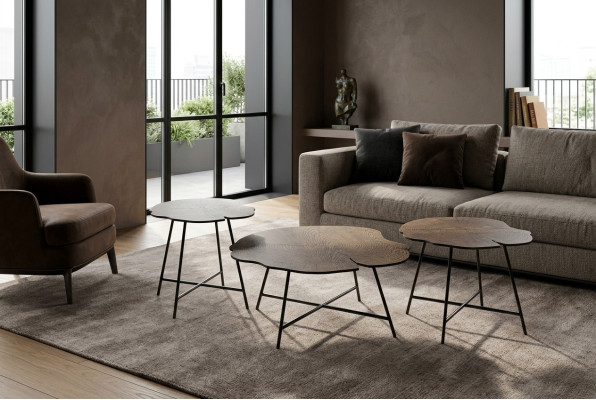 Tables basses Tables d'appoint Salon Ensemble de 3 pièces Moderne de luxe