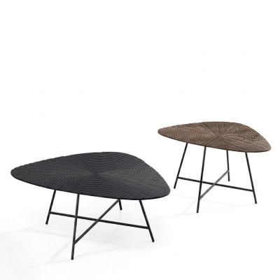 Table basse en bois Table d'appoint Table basse Design Table de salon 2 pcs.