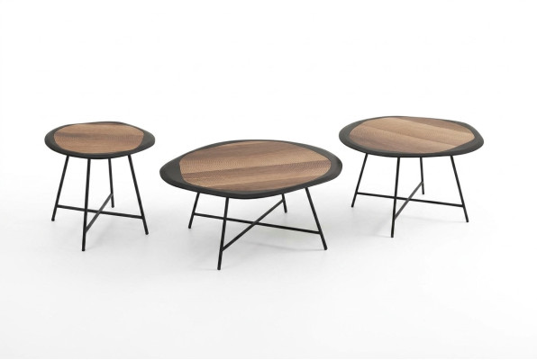 Tables basses Tables d'appoint Tables rondes Style italien noir