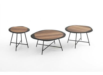 Tables basses Tables d'appoint Tables rondes Style italien noir