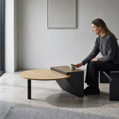 Table basse en bois Table de salon Mobilier Design Table de luxe Ameublement