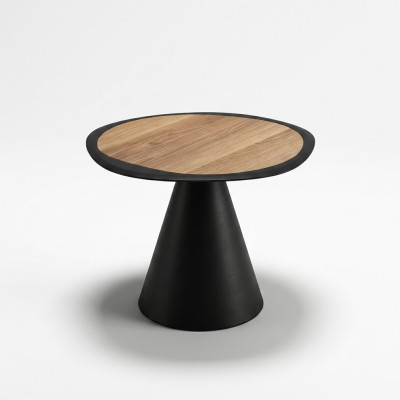 Table basse design Table d'appoint Salon Noir Table Mobilier Rond