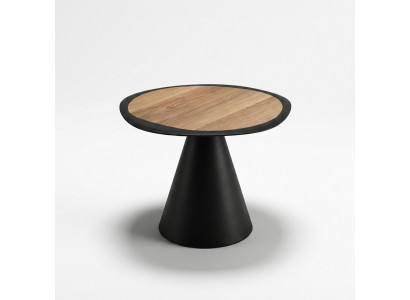 Table basse design Table d'appoint Salon Noir Table Mobilier Rond