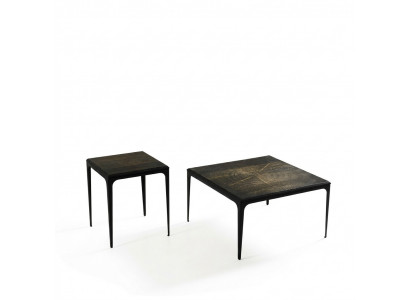 Table basse de luxe Table carrée Mobilier Ameublement Salon Noir