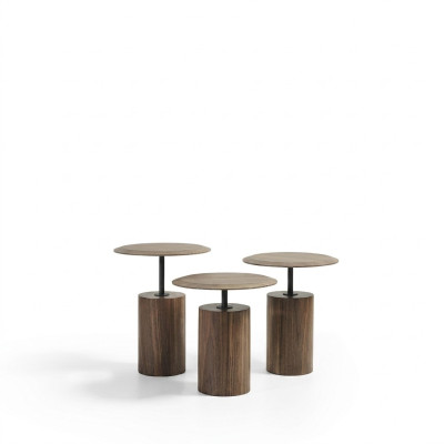 Tables basses de design de luxe Tables d'appoint en bois pour le salon Ensemble de 3 pièces.