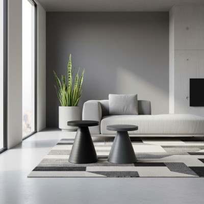 Tables basses Ensemble de 2 tables basses de designer de salon Tables Meubles