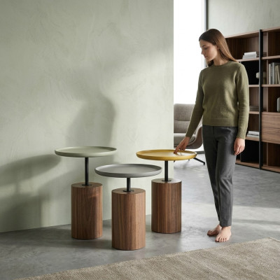 Conception Tables basses Table basse ronde Tables en bois Salon nouveau
