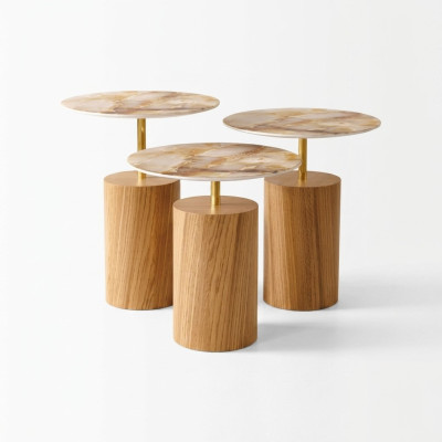Tables basses Table basse et Tables d'appoint Table de salon Designer 3 pièces.