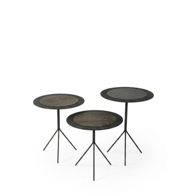 Tables basses Tables d'appoint Salon Moderne Luxe Marron 2 pièces.