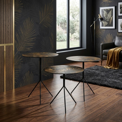 Tables rondes Table Tables basses Tables de luxe Design Tables d'appoint 3 pcs.