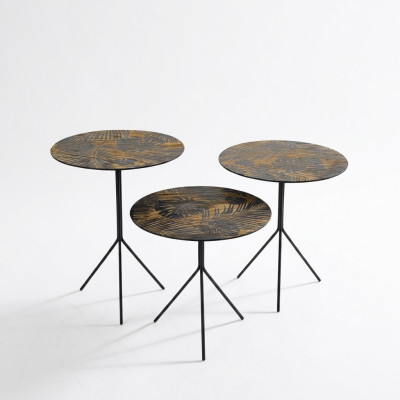 Tables rondes Table Tables basses Tables de luxe Design Tables d'appoint 3 pcs.
