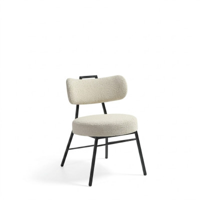 Chaise design luxueuse en bois avec rembourrage doux pour salle à manger