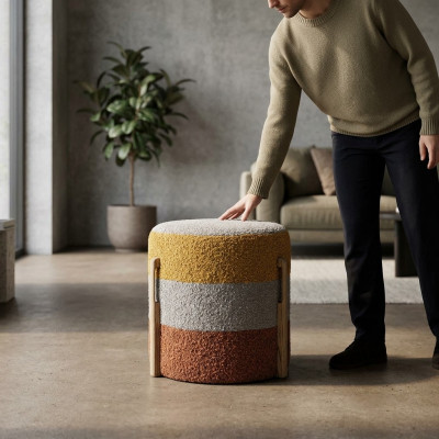 Tabouret Pouf Repose-pieds Ottoman Tabouret Pouf Salon Designer