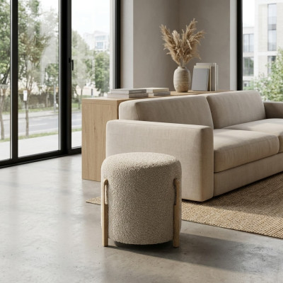 Tabouret Rond Pouf Repose-pieds Tabouret Rembourré Tabouret Tabouret