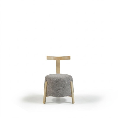 Chaise de fauteuil moderne 1x Chaise de salon Salle à manger Siège Chaise rembourrée Tissu neuf