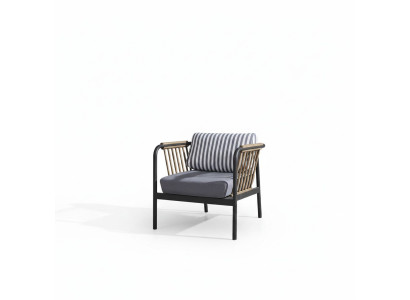 Fauteuil design Siège de luxe Gris Textile Siège de luxe Tapisserie Mobilier de design
