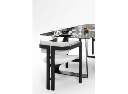 Chaise de salle à manger Chaise Fauteuil Design Table à manger Siège Bois Luxe Blanc