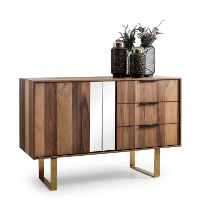 Commode luxueuse avec miroir pour chambre à coucher dans un style moderne