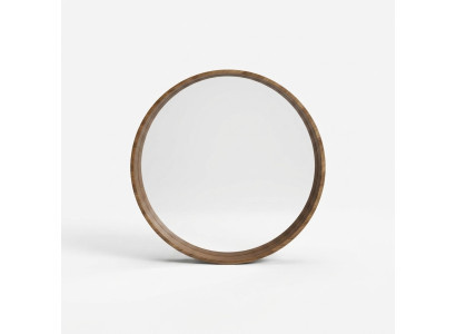 Miroir classique en bois Miroir mural Design marron Salon nouveau