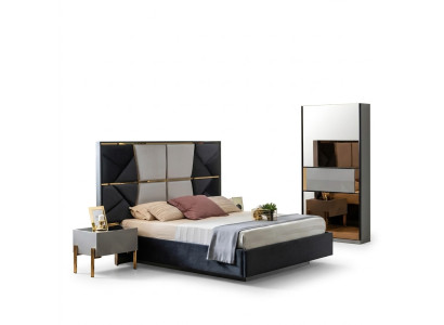 Chambre à coucher de luxe Lit Lits doubles Conception Mobilier en bois Cadre de lit neuf