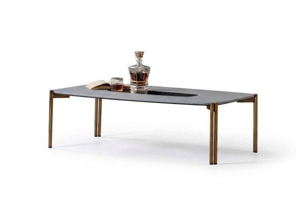 Table basse Table basse Salon Blanc Luxueux Tables basses Design Bois